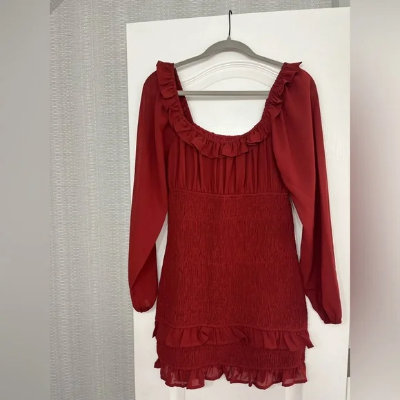 Le Lis Dresses | Red Gameday Dress | Color: Red | Size: L | Pm-86549580's Closet